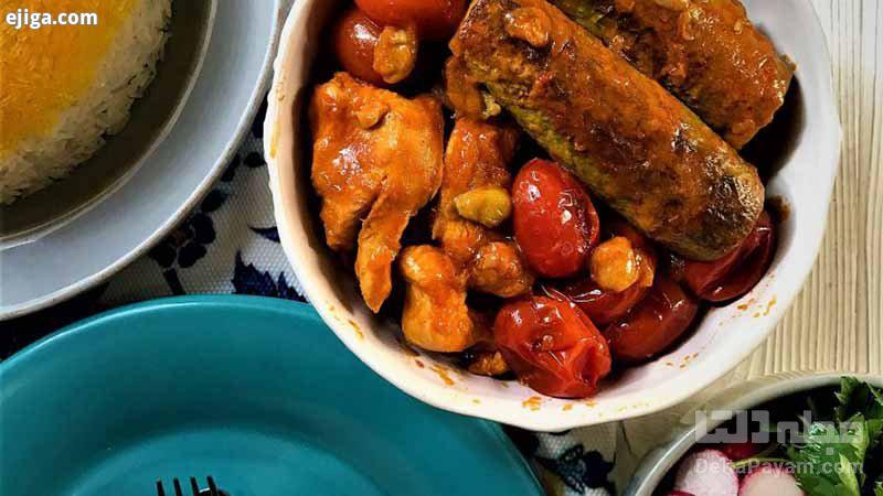 طرز تهیه خورشت کدو با مرغ
