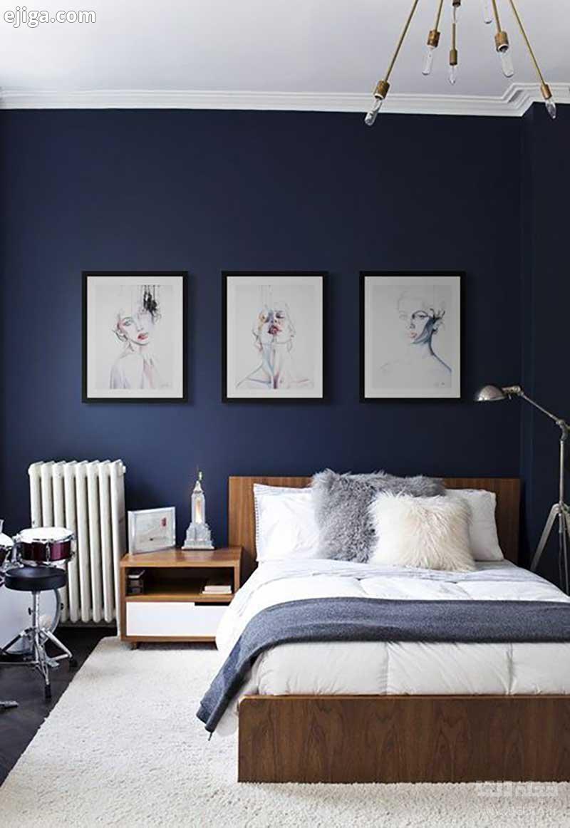رنگ آبی اتاق خواب