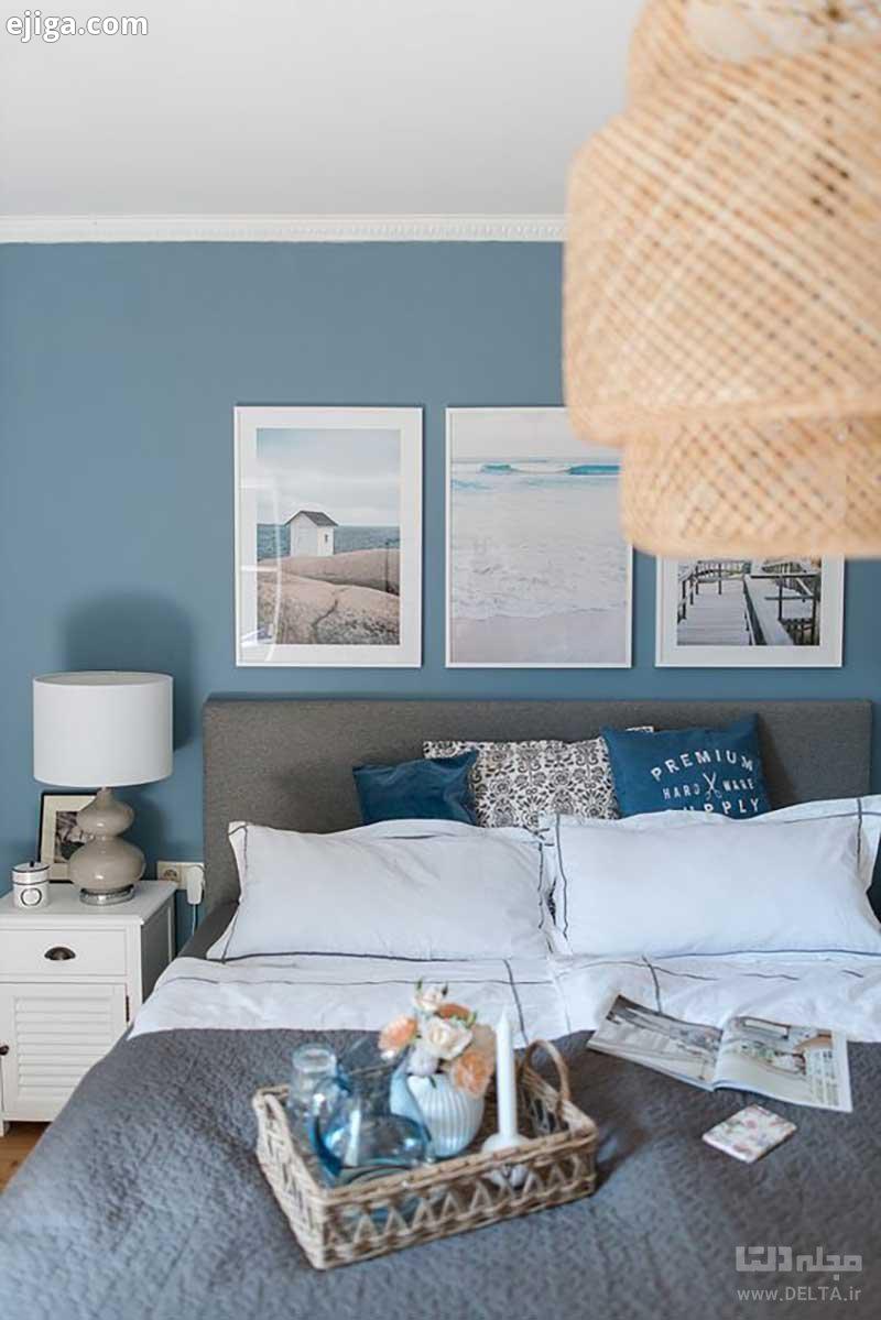 رنگ آبی اتاق خواب