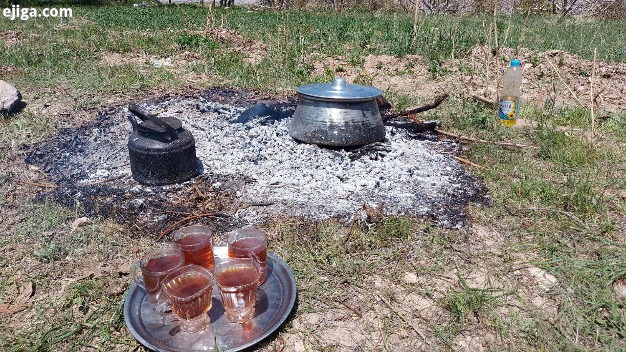 پخت غذا در روستای توآباد