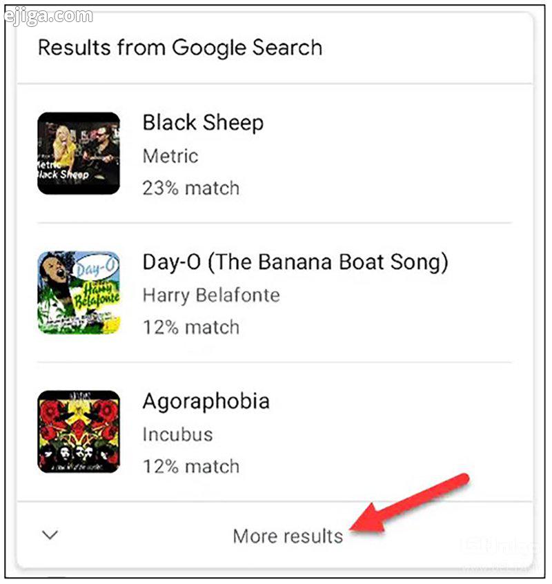 ستجو آهنگ در گوگل