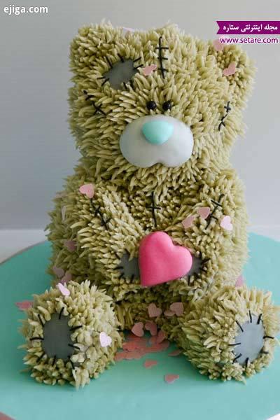 آموزش تزیین کیک تولد به شکل خرس عروسکی Teddy Bear ستاره ایجیگا
