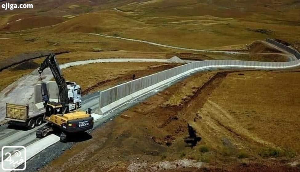 تصویر تازه از حصار ترکیه در مرز با ایران