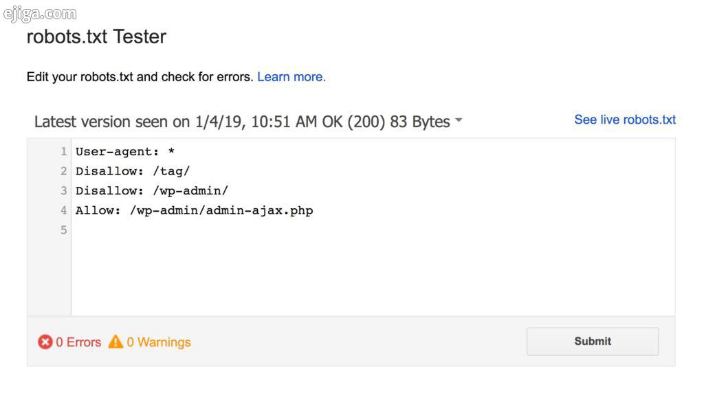 استفاده از فایل robots.txt