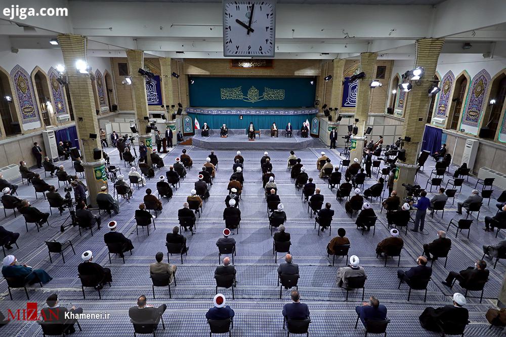 رهبر معظم انقلاب در دیدار میهمانان کنفرانس وحدت اسلامى و جمعی از مسئولان نظام اتّحاد مسلمانان یک فریضه قطعیِ قرآنی است