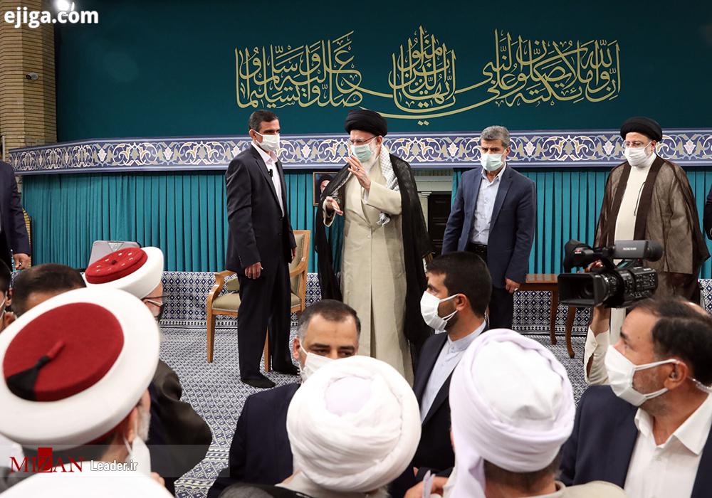 رهبر معظم انقلاب در دیدار میهمانان کنفرانس وحدت اسلامى و جمعی از مسئولان نظام اتّحاد مسلمانان یک فریضه قطعیِ قرآنی است