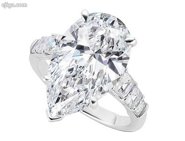 انگشتر الماس تراش اشکی