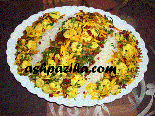 Procedure - Preparation - shrimp - Rice - Shiraz