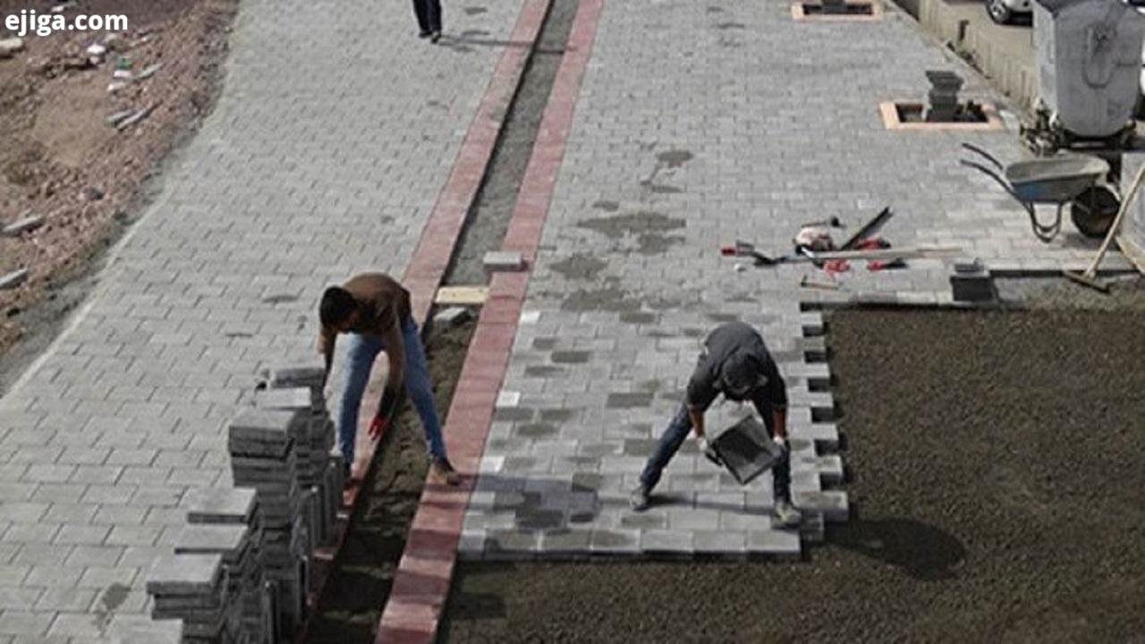 پیشرفت ۹۰ درصدی پیاده‌روسازی خیابان حافظ در قم