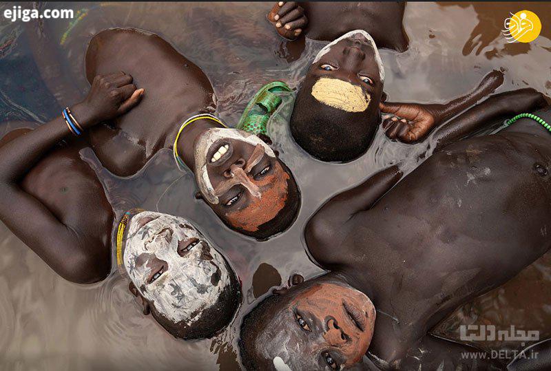 فرزندان قبیله سورما در آفریقا