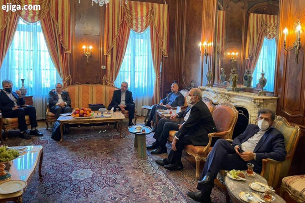 دیدار صمیمانه امیرعبداللهیان با رئیس و اعضاء دفتر حفاظت منافع ایران در واشنگتن