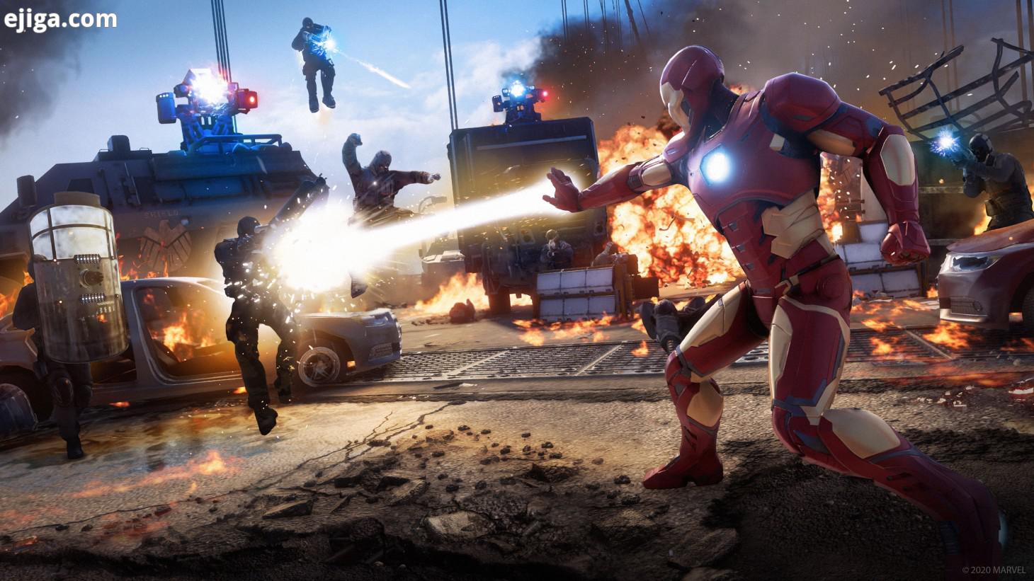 صحنه مبارزه در عنوان Marvel's Avengers