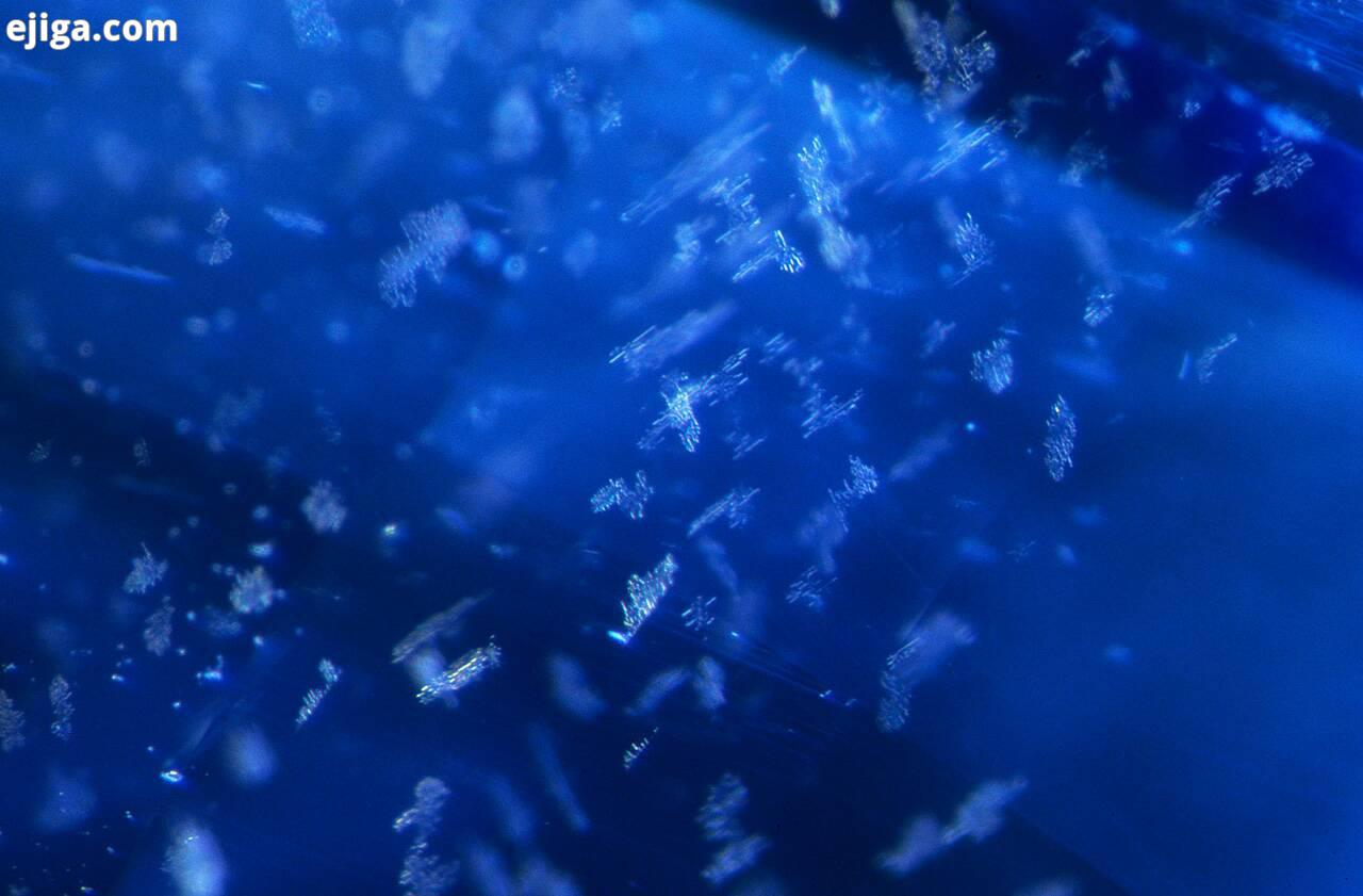 اینکلوژنهای شبیه دانه برف شکل دیگری از ابرهای طرح دار است که می تواند منشأ کشمیر باشد